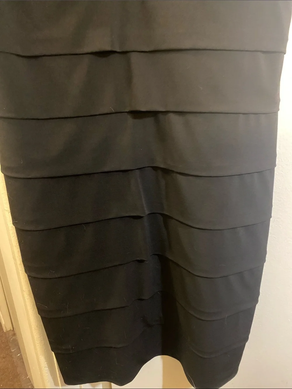 Enfocus Studio Black Lace Cap-Sleeve Midi Dress